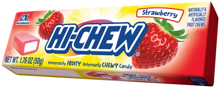 HI-CHEW HI-CHEW Strawberry Chewy Candy package, catalog cutout