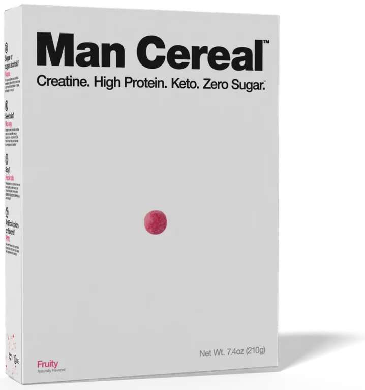 Man Cereal Fruity Cereal