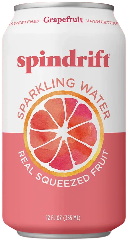 Spindrift Grapefruit Sparkling Water package, catalog cutout