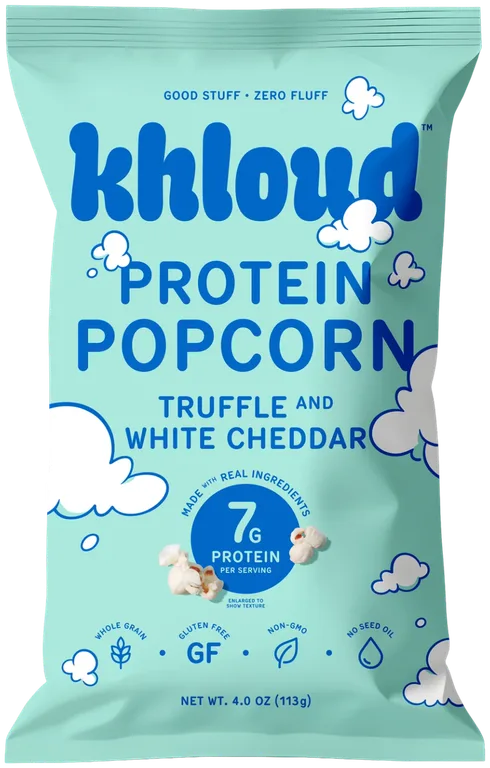 KhLoud Truffle & White Cheddar Protein Popcorn