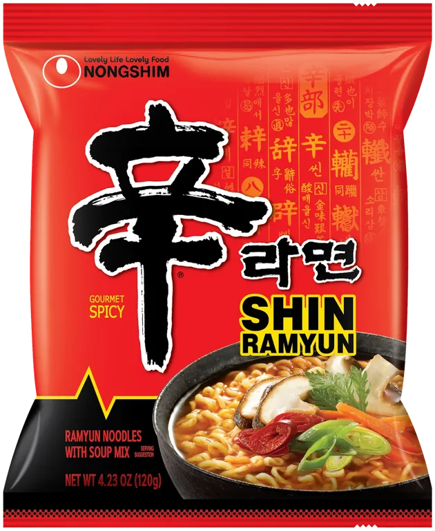 Nongshim Shin Ramyun Original package, catalog cutout