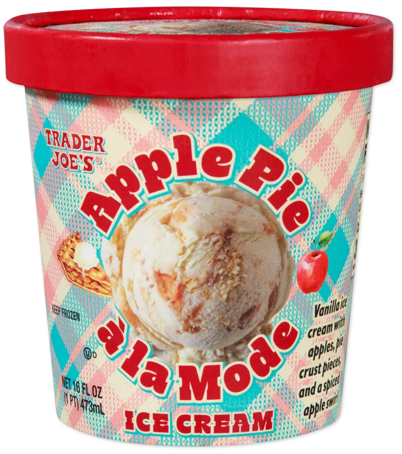 Trader Joe's Apple Pie a la Mode Ice Cream package