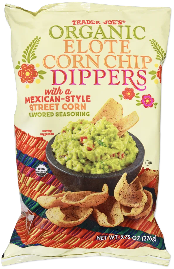 Trader Joe's Organic Elote Corn Chip Dippers package