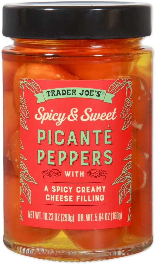 Trader Joe's Spicy & Sweet Picanté Peppers jar