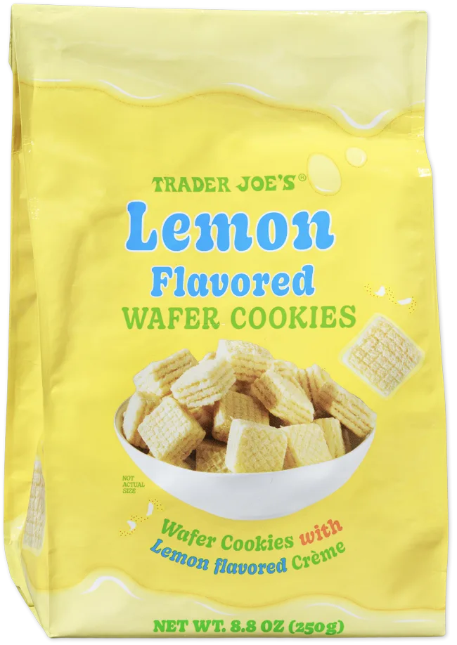 Trader Joe's Lemon Flavored Wafer Cookies package