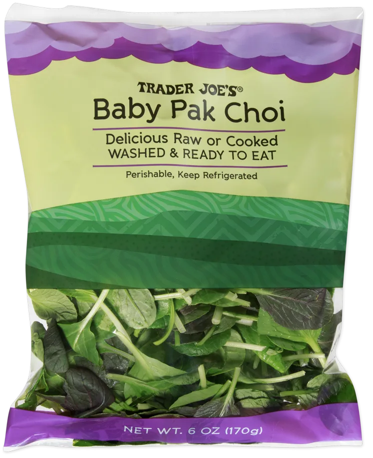 Trader Joe's Baby Pak Choi bag