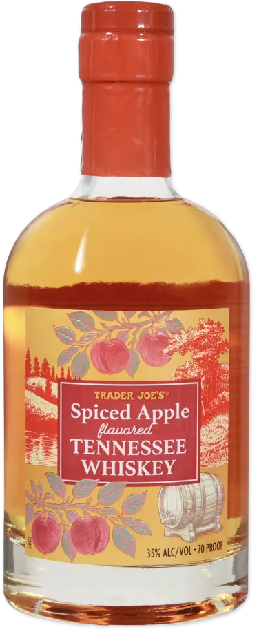 Trader Joe's Spiced Apple Flavored Tennessee Whiskey bottle