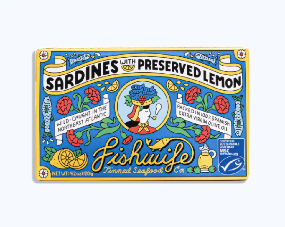 Fishwife Sardines with Preserved Lemon