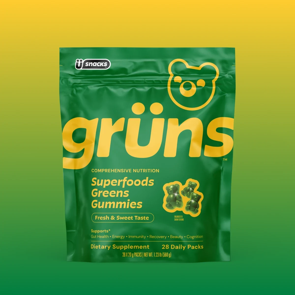 Grüns Grüns Superfoods Greens Gummies - Low Sugar